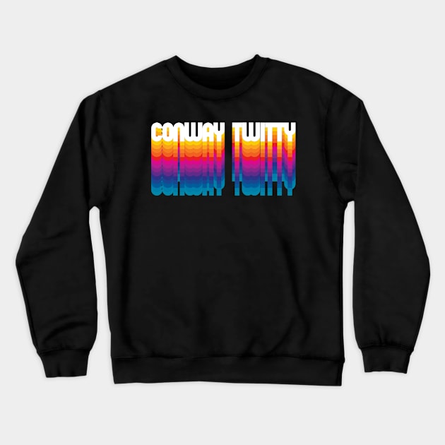 Retro Conway Proud Name Personalized Gift Rainbow Style Crewneck Sweatshirt by Time Travel Style